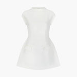 Women's mini dress in white