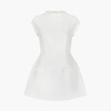 Women's mini dress in white