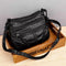 Women's Luxury Leather Shoulder Bag in Black
