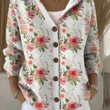 Women's Artistic Cardigan in Pink