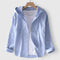 Women's Elegant Hooded Blouse in Blue