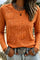 Women's Embossed Pumpkin Leaf Top in Orange