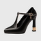 Zoey Comfort Heels in Black