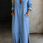 Women's Button-Front Denim Dress, photo 4