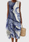 Alizhyah Elegant Dress in Ocean Blue