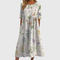 Women's Flattering Midi Dress in White
