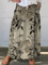 Women's Retro Floral Art Linen Pocket Skirt in MultiColor