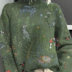 Alina Cozy Sweater in Green