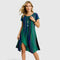 Venaliza Comfortable Dress in Green
