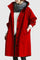 Iva Comfortable Coat in Red