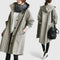 Iva Comfortable Coat in Light Gray
