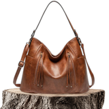Women's Fringed Leather Handbag