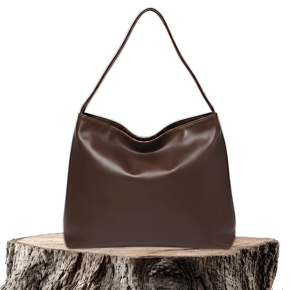 Women's Glossy Leather Handbag