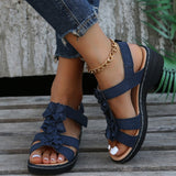 Bordeaux Comfortable and Lightweight Sandals in Blue