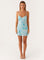 Women's Sparkling Beaded Mini Dress in Baby Blue