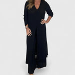 Carmella Comfortable Two-Piece Set in Black