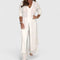 Carmella Comfortable Two-Piece Set in White