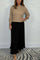 Maeliq Elegant Maxi Dress in Brown/Black