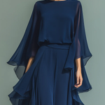 Women's Elegant Flowing Evening Jumpsuit, photo 4