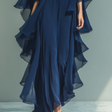 Women's Elegant Flowing Evening Jumpsuit, photo 5