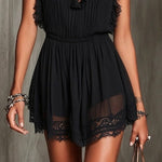Women's Mini Black Dress with Ruffles, photo 4