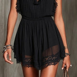 Women's Mini Black Dress with Ruffles, photo 4