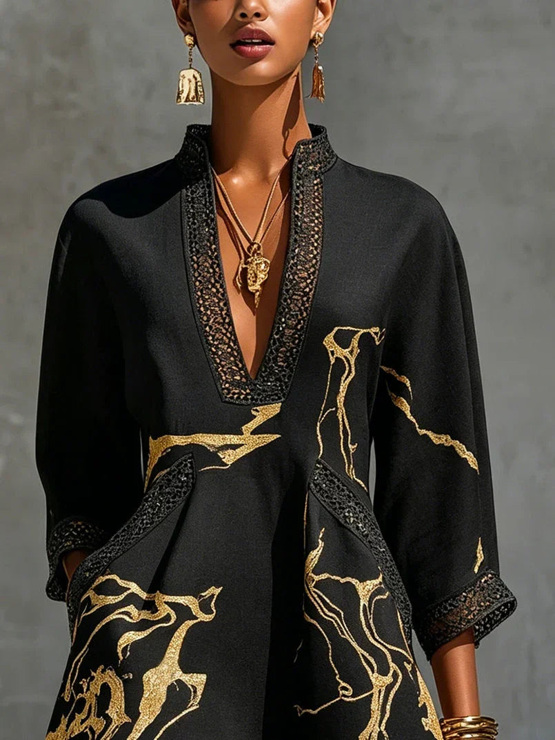 Women's Marble Print Mini Dress, photo 4