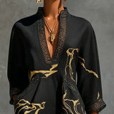 Women's Marble Print Mini Dress, photo 4