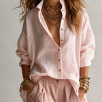 Women's White Shirt & Olive Lantern Pants Set, photo 7
