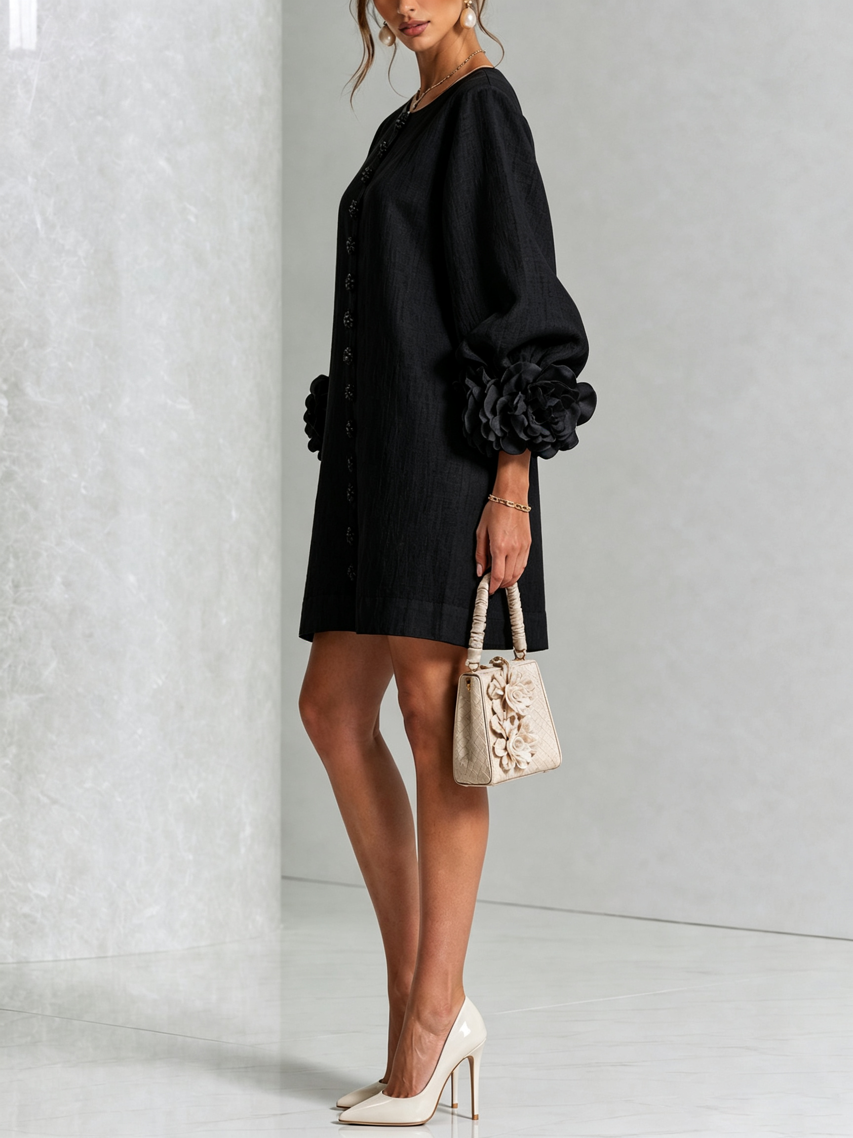 Women's Floral Button-Down Mini Dress, photo 18