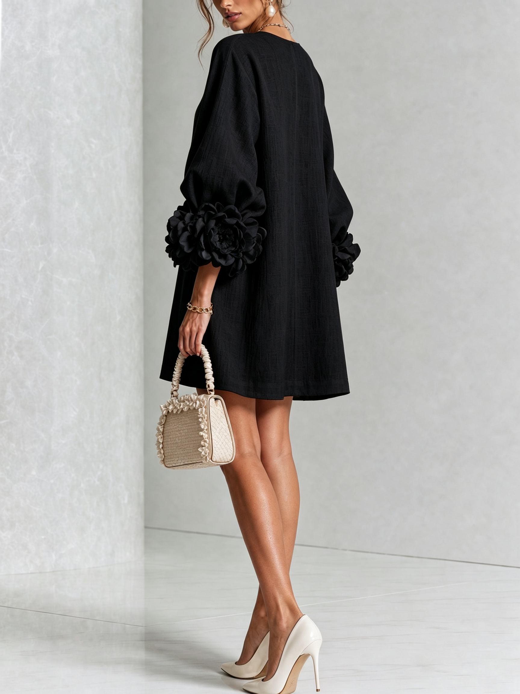 Women's Floral Button-Down Mini Dress, photo 19