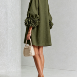 Women's Floral Cuff Mini Dress, photo 14