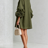 Women's Floral Cuff Mini Dress, photo 14