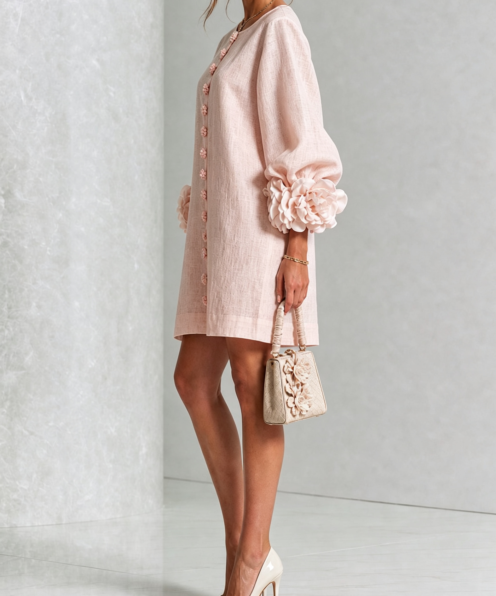 Women's Floral Button-Down Mini Dress, photo 2