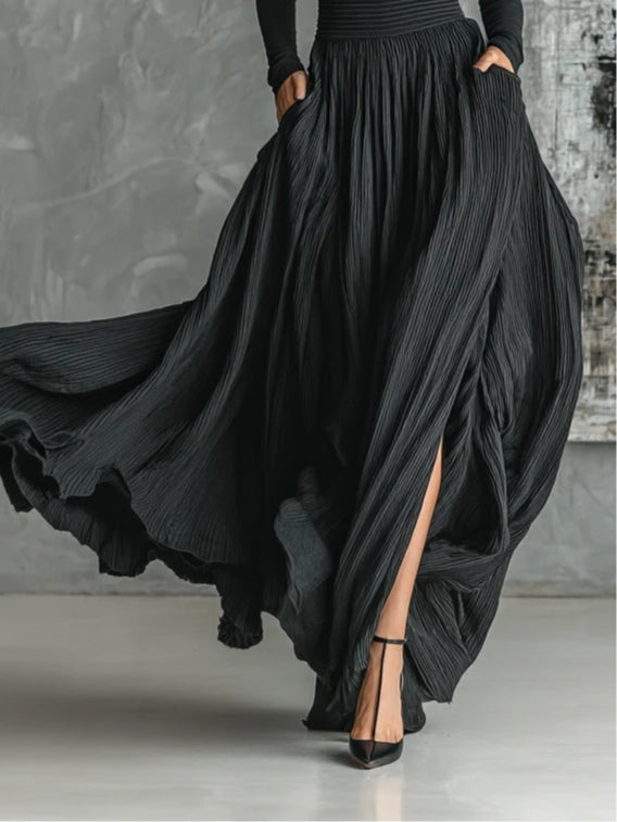Women's Pleated Skirt & High-Neck Top Set, photo 3
