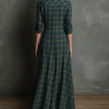 Women's Long Checkered Dress, photo 2