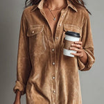 Women's Midi Dress in Soft Corduroy, photo 2