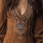 Women's Suede-Effect Short Dress, photo 5