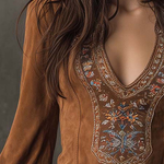 Women's Suede-Effect Short Dress, photo 4