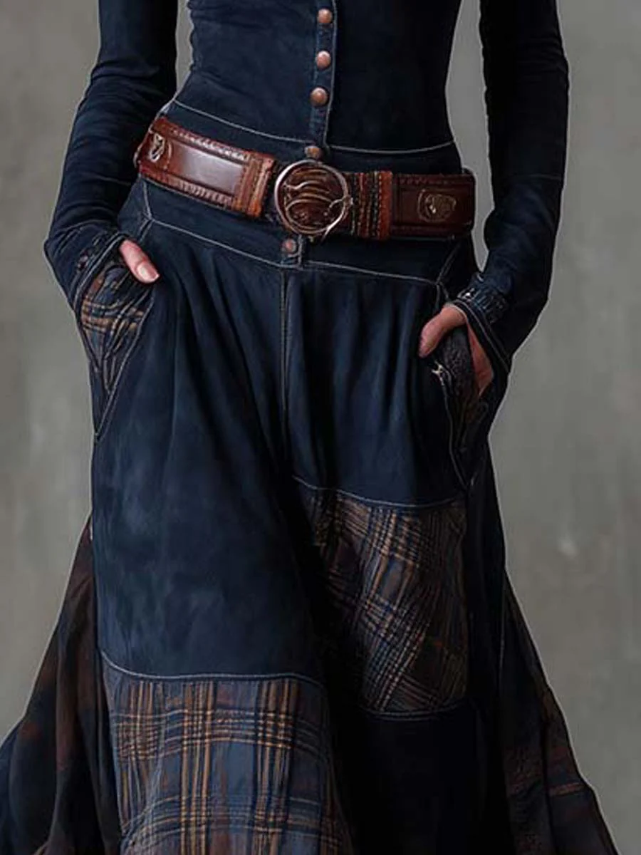 Women's Maxi Suede Dress with Belt, photo 4