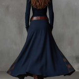 Women's Belted Faux-Suede Maxi Dress, photo 6