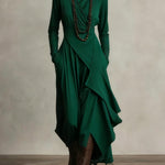 Keirae Elegant Maxi Dress in Green