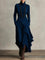Keirae Elegant Maxi Dress in Navy Blue