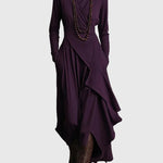 Keirae Elegant Maxi Dress in Purple
