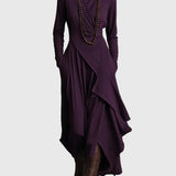 Keirae Elegant Maxi Dress in Purple