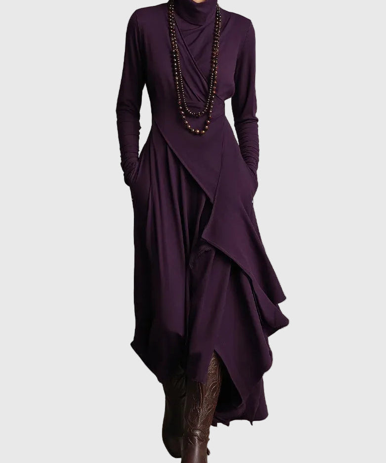 Keirae Elegant Maxi Dress in Purple