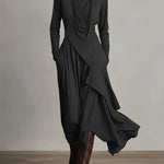 Keirae Elegant Maxi Dress in Black