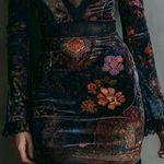 Women's Velvet Floral Mini Dress, photo 5