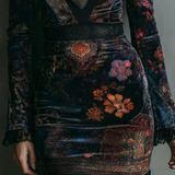 Women's Velvet Floral Mini Dress, photo 5