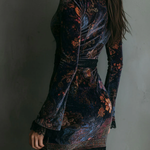 Women's Velvet Floral Mini Dress, photo 4